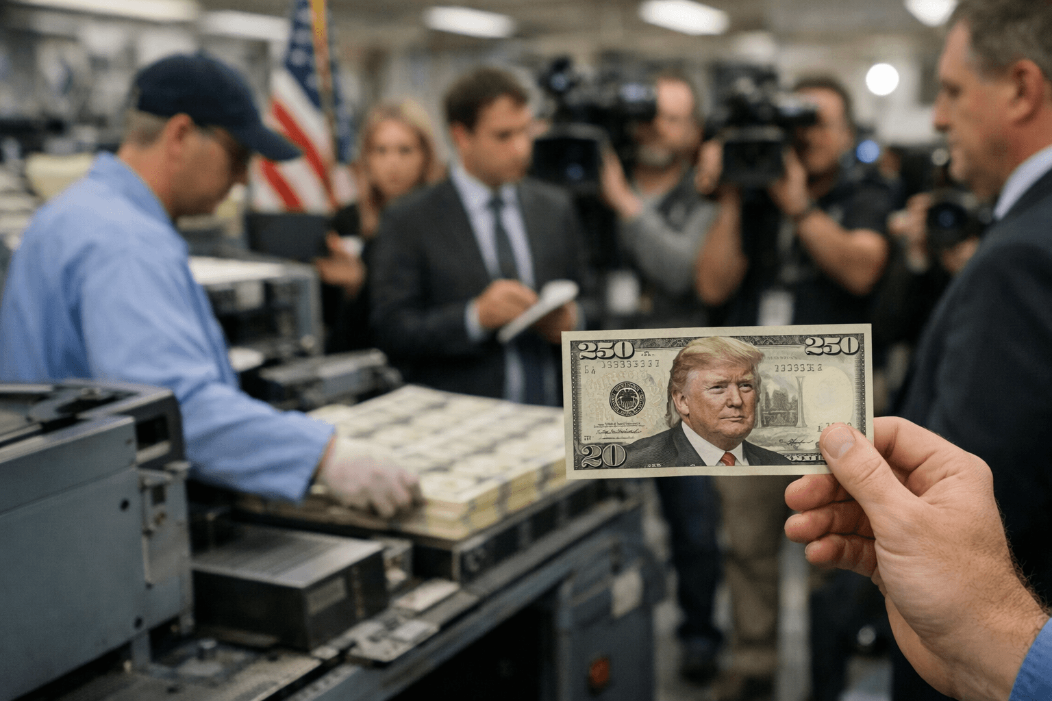Trump on $250 Bill
