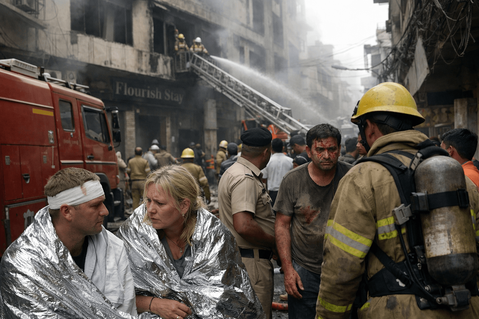 New Delhi Hotel Fire