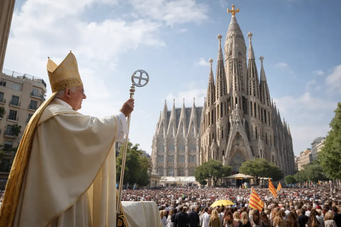 Pope Blesses Sagrada Familia