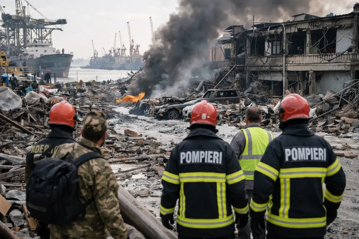 Drone Hits Romanian Port